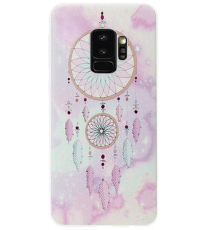 ADEL Siliconen Back Cover Softcase Hoesje voor Samsung Galaxy S9 - Dromenvanger Roze