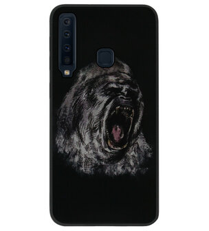 ADEL Siliconen Back Cover Softcase Hoesje voor Samsung Galaxy A9 (2018) - Apen Gorilla