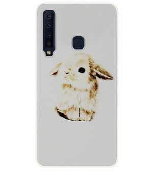 ADEL Siliconen Back Cover Softcase Hoesje voor Samsung Galaxy A9 (2018) - Konijn