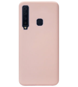 ADEL Premium Siliconen Back Cover Softcase Hoesje voor Samsung Galaxy A9 (2018) - Roze