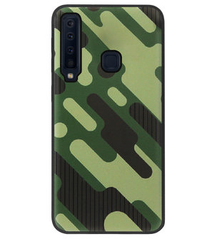 ADEL Siliconen Back Cover Softcase Hoesje voor Samsung Galaxy A9 (2018) - Camouflage