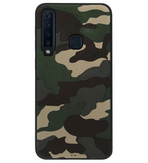 ADEL Siliconen Back Cover Softcase Hoesje voor Samsung Galaxy A9 (2018) - Camouflage Stoer