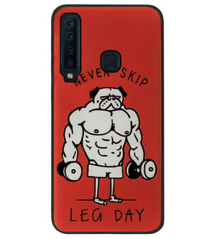 ADEL Siliconen Back Cover Softcase Hoesje voor Samsung Galaxy A9 (2018) - Fitness Bodybuilder