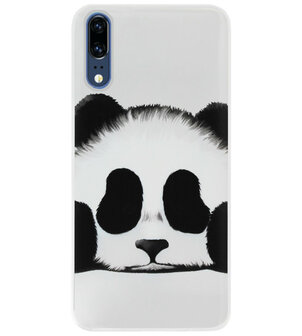 ADEL Siliconen Back Cover Softcase Hoesje voor Huawei P20 - Panda