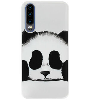 ADEL Siliconen Back Cover Softcase Hoesje voor Huawei P30 - Panda