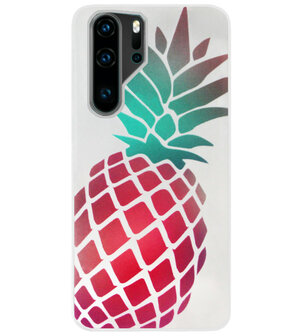 ADEL Siliconen Back Cover Softcase Hoesje voor Huawei P30 Pro - Ananas