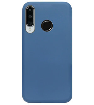 ADEL Premium Siliconen Back Cover Softcase Hoesje voor Huawei P30 Lite - Blauw