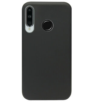 ADEL Premium Siliconen Back Cover Softcase Hoesje voor Huawei P30 Lite - Zwart