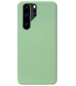 ADEL Premium Siliconen Back Cover Softcase Hoesje voor Huawei P30 Pro - Lichtgroen