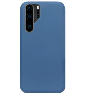 ADEL Premium Siliconen Back Cover Softcase Hoesje voor Huawei P30 Pro - Blauw