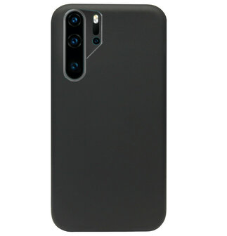 ADEL Premium Siliconen Back Cover Softcase Hoesje voor Huawei P30 Pro - Zwart