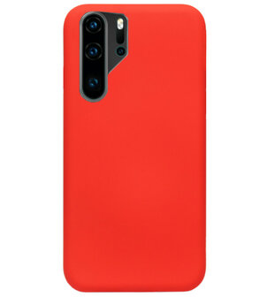 ADEL Siliconen Back Cover Softcase Hoesje voor Huawei P30 Pro - Rood