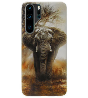 ADEL Siliconen Back Cover Softcase Hoesje voor Huawei P30 Pro - Olifant