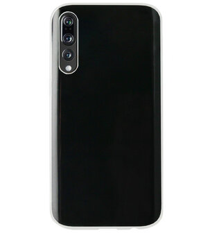 ADEL Siliconen Back Cover Softcase Hoesje voor Huawei P20 Pro - Doorzichtig Transparant