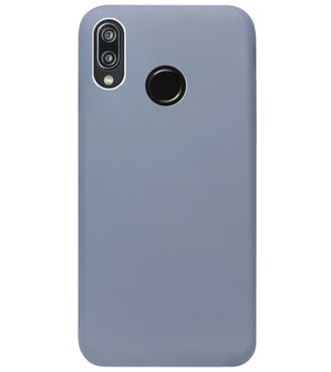 ADEL Premium Siliconen Back Cover Softcase Hoesje voor Huawei P20 Lite (2018) - Lavendel