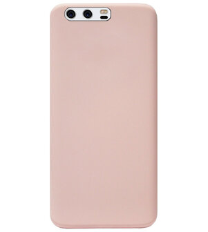 ADEL Premium Siliconen Back Cover Softcase Hoesje voor Huawei P10 Plus - Lichtroze