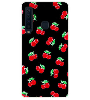 ADEL Siliconen Back Cover Softcase Hoesje voor Samsung Galaxy A9 (2018) - Kersen Fruit