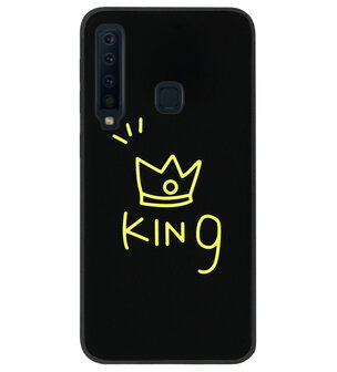 ADEL Siliconen Back Cover Softcase Hoesje voor Samsung Galaxy A9 (2018) - King Goud