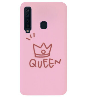 ADEL Siliconen Back Cover Softcase Hoesje voor Samsung Galaxy A9 (2018) - Queen Roze