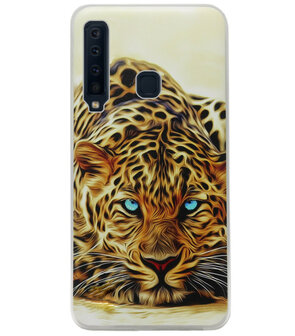 ADEL Siliconen Back Cover Softcase Hoesje voor Samsung Galaxy A9 (2018) - Tijger Cartoon