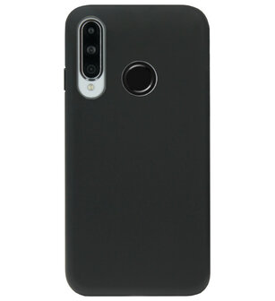 ADEL Tarwe Stro TPU Back Cover Softcase Hoesje voor Huawei P30 Lite - Duurzaam afbreekbaar Milieuvriendelijk Zwart