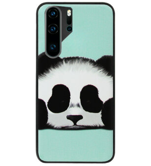 ADEL Siliconen Back Cover Softcase Hoesje voor Huawei P30 Pro - Panda Groen