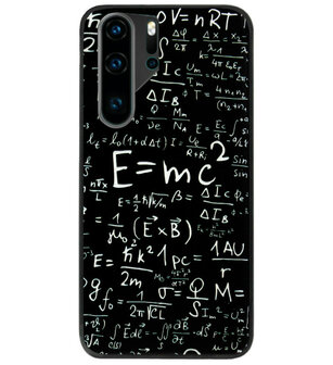 ADEL Siliconen Back Cover Softcase Hoesje voor Huawei P30 Pro - Wiskunde Cijfers Schoolbord
