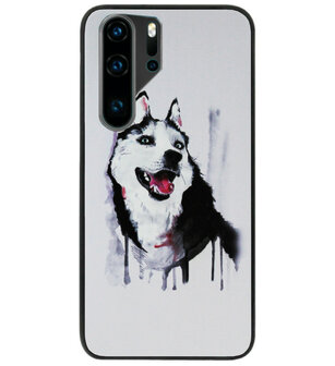 ADEL Siliconen Back Cover Softcase Hoesje voor Huawei P30 Pro - Wolf
