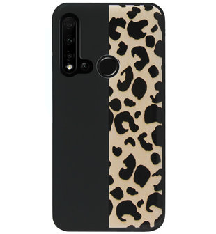 ADEL Siliconen Back Cover Softcase Hoesje voor Huawei P20 Lite (2019) - Luipaard