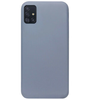 ADEL Premium Siliconen Back Cover Softcase Hoesje voor Samsung Galaxy A71 - Lavendel
