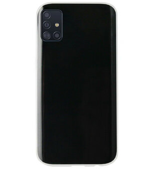 ADEL Siliconen Back Cover Softcase Hoesje voor Samsung Galaxy A71 - Doorzichtig Transparant