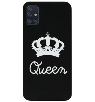 ADEL Siliconen Back Cover Softcase Hoesje voor Samsung Galaxy A71 - Queen