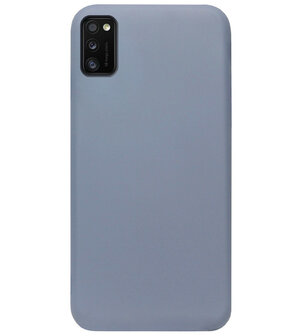 ADEL Premium Siliconen Back Cover Softcase Hoesje voor Samsung Galaxy A41 - Lavendel