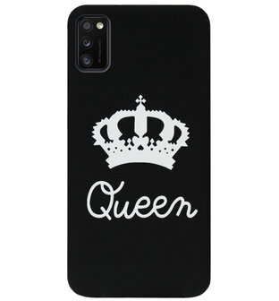 ADEL Siliconen Back Cover Softcase Hoesje voor Samsung Galaxy A41 - Queen