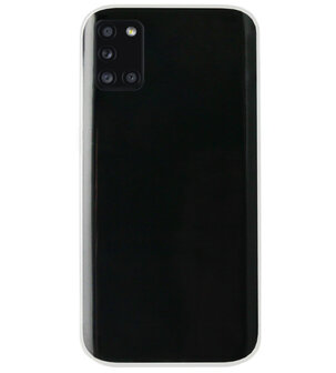 ADEL Siliconen Back Cover Softcase Hoesje voor Samsung Galaxy A31 - Doorzichtig Transparant