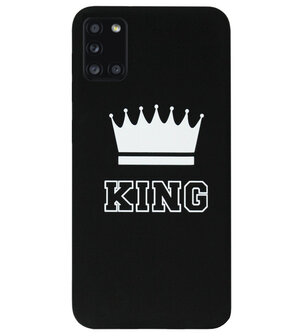 ADEL Siliconen Back Cover Softcase Hoesje voor Samsung Galaxy A31 - King
