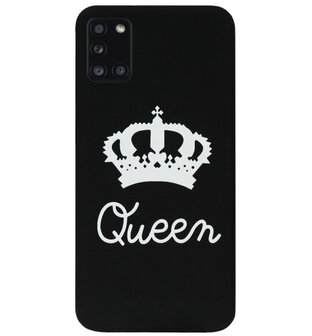 ADEL Siliconen Back Cover Softcase Hoesje voor Samsung Galaxy A31 - Queen