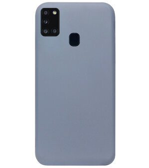 ADEL Premium Siliconen Back Cover Softcase Hoesje voor Samsung Galaxy A21s - Lavendel