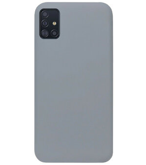 ADEL Siliconen Back Cover Softcase Hoesje voor Samsung Galaxy A71 - Grijs