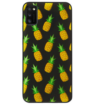 ADEL Siliconen Back Cover Softcase Hoesje voor Samsung Galaxy A41 - Ananas