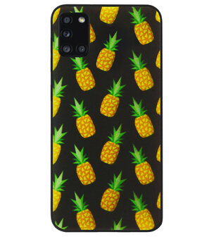 ADEL Siliconen Back Cover Softcase Hoesje voor Samsung Galaxy A31 - Ananas