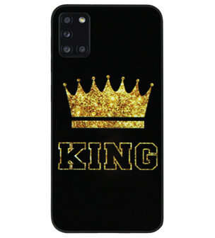 ADEL Siliconen Back Cover Softcase Hoesje voor Samsung Galaxy A31 - King Koning