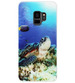 ADEL Siliconen Back Cover Softcase Hoesje voor Samsung Galaxy S9 - Schildpad