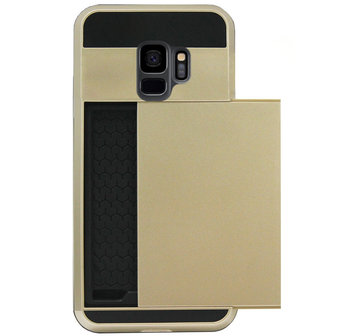 Zilver neus genezen ADEL Kunststof Back Cover Hardcase Hoesje voor Samsung Galaxy S9 Plus -  Pasjeshouder Goud - Origineletelefoonhoesjes.nl