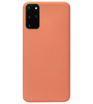 ADEL Premium Siliconen Back Cover Softcase Hoesje voor Samsung Galaxy S20 - Oranje