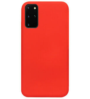 ADEL Premium Siliconen Back Cover Softcase Hoesje voor Samsung Galaxy S20 - Rood