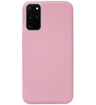 ADEL Siliconen Back Cover Softcase Hoesje voor Samsung Galaxy S20 - Roze