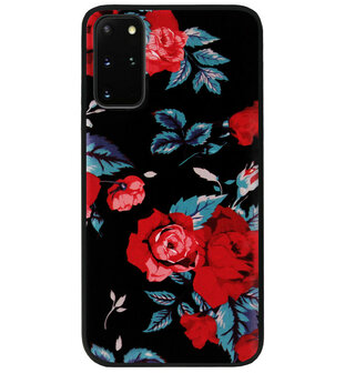 ADEL Siliconen Back Cover Softcase Hoesje voor Samsung Galaxy S20 - Rode Rozen