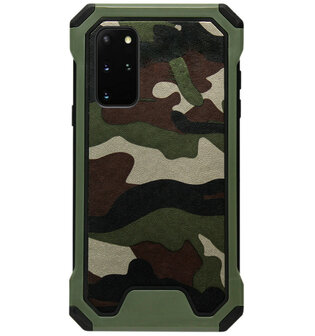 ADEL Kunststof Bumper Case Hoesje voor Samsung Galaxy S20 - Camouflage