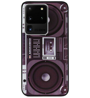 ADEL Siliconen Back Cover Softcase Hoesje voor Samsung Galaxy S20 Ultra - Radio Muziek